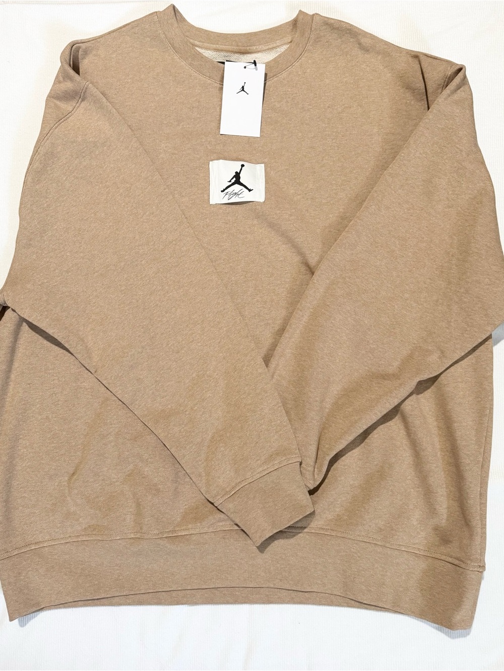 Air Jordan Flight Men’s Sweatshirt NWT Size XL Beige